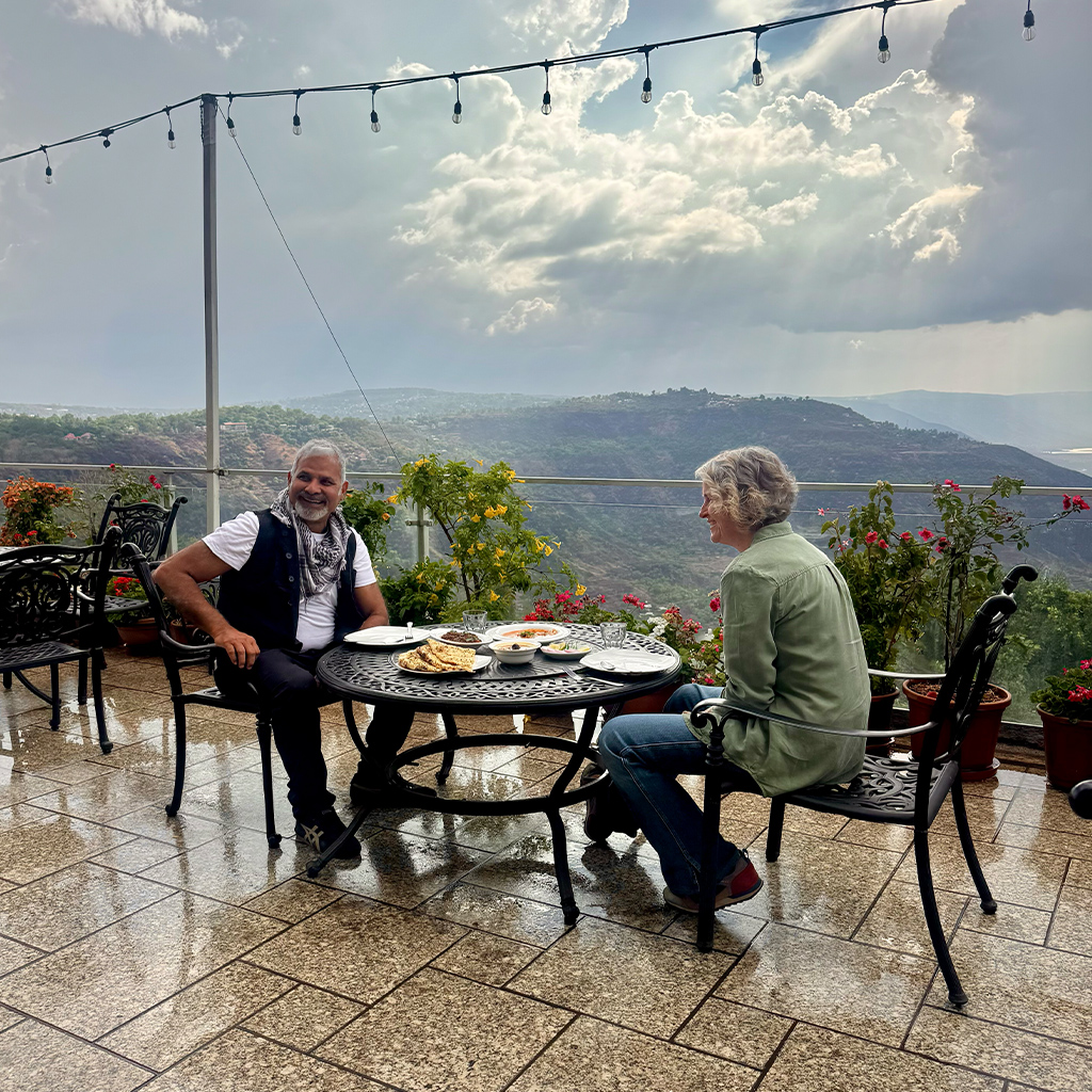 Ravine Melting Pot With View